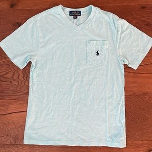 Polo Ralph Lauren youth M 10/12 V neck pocket tee